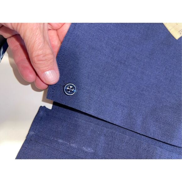 Vintage USAF Creighton Shirt Mens 15.5/33 Wool Blend Long Sleeve Made In USA - Picture 5 of 8